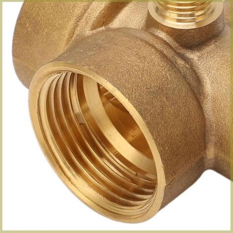 Cocosity Raccord en laiton 5 Voies G1 G1/4 pour Eau Gaz Huile - Connecteur Pipe Joint (1/4)
