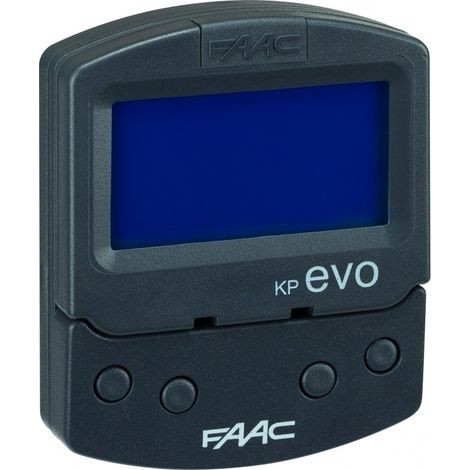 Clavier FAAC KP EVO 790022 avec affichage des fonctions utilisateur pour portes automatiques