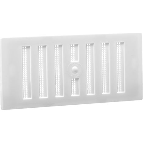 Grille d'aération réglable avec Couvercle Anti-moustiquaire, 15,2 x 7,6 cm, Hit (1/4)
