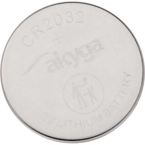 CR2032 Akyga AKY1075 Lithium-Batterie 3V / 210mAh (1/2)