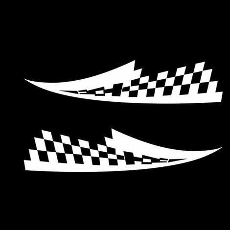 2 Stück Auto-Motorhauben-Aufkleber, Vinyl-Aufkleber, Streifen, Rennflagge, Auto, SUV, LKW, Karosserie, dekorativer Aufkleber, 77 cm x 17 cm