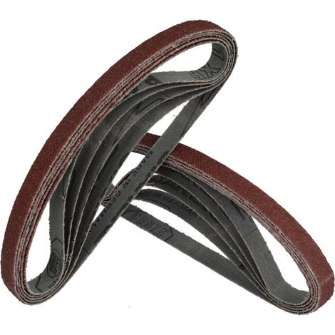 Bandes abrasives 10 x 330 mm grain 80
