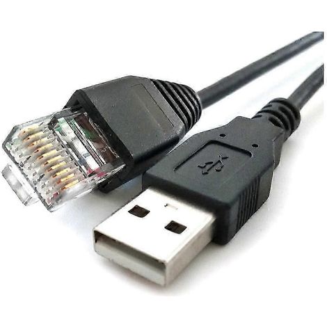 Câble console USB vers RJ50 AP9827 pour APC Smart UPS 940-0127B, 940-127C et 940-0127E avec gaine de protection moulée, 5 m (1/5)