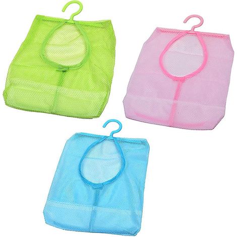 Sac De Rangement À Crochets - Filet De Stockage Pour Pinces À Linge - Usage Salle De Bain Armoire Buanderie - Lot De 3 (1/5)