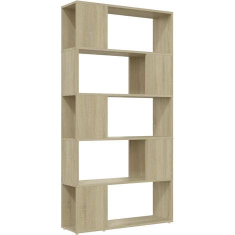 vidaXL Libreria Divisorio Rovere Sonoma 80x24x155 cm in Truciolato