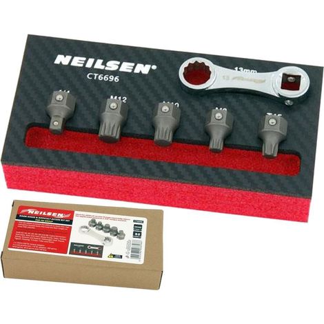 Neilsen Car Door Hinge & Difficult Access Bit Tool Set for VW Audi Seat Skoda (1/2)