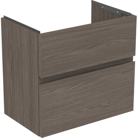 Ideal Standard Finesse - Mueble de lavabo, 60x38x55 cm, 2 cajones, Dark Elm E3379UR (1/3)