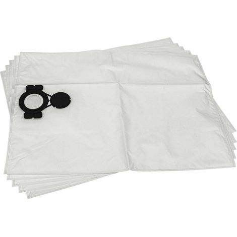 vhbw 5x sacchetto sostituisce Milwaukee 4932459689 per aspirapolvere - tessuto non tessuto, volume di 30L, 74cm x 51cm Bianco