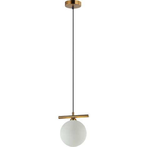 Lampada a sospensione Italux Merseta bronzo antico sfera G9 (1/2)