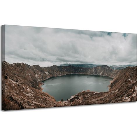 Lienzo impreso Naturaleza Lago en las montañas 120x60 cm