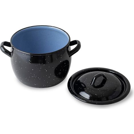 Olla abombada 3 l con tapa, ø16 cm