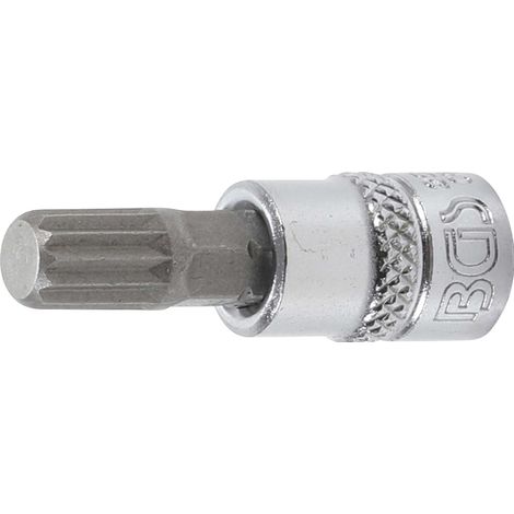 Manguito de broca BGS TECHNIC - 6,3 mm - Multidentado interior para XZN M8 - 2503