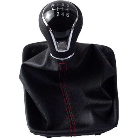 Pommeau/levier de vitesse pour véhicules SEAT Leon, kit d'accessoires intérieurs, pommeau/levier de vitesse Red Line 5 vitesses, une pièce, pommeau/levier de vitesse Red Line 5 vitesses SEAT Leon, amé