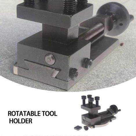 Porte-outil pour mini-tour, rotatif à 30°, réf. : 10154, pour SIEG C0 (NEUF)