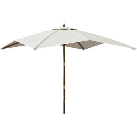 Paravent de jardin, poteau en bois couleur sable, 300 x 300 x 273 cm (1/2)