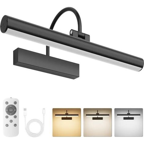 Lampe murale rechargeable avec télécommande, variateur d'intensité et 3 températures de couleur, avec minuterie et mémoire ODIPIE (1/4)