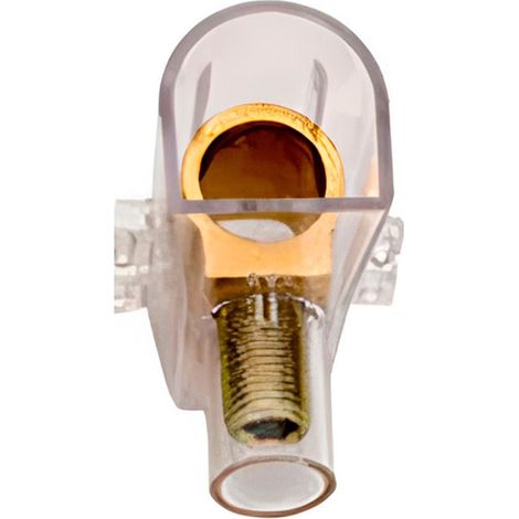 Morsetto cieco trasparente unipolare 25 mm² (500V 101A), colore trasparente