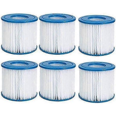 Lot de 6 filtres de rechange pour piscine Bestway type D/vii 58283e (1/5)