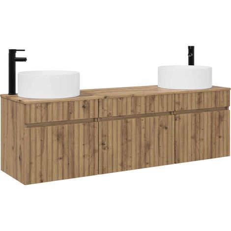 Bathroom Cabinet Set 3 pcs Artisan Oak 49 x 44.5 x 65.5 cm vidaXL (1/5)