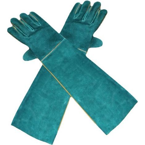 Anti-Morsure Gants de Manutention pour Animal, Sécurité Cuir Gants de Travail pour Le Bain, Le Toilettage, la Manipulation Chien, Chat, Oiseau, Serpent, Lézard, Reptile - Gants de Protection (1/4)