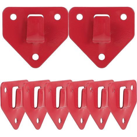 Lot de 8 supports muraux robustes pour extincteurs (6,2 x 6,2 cm). (1/2)