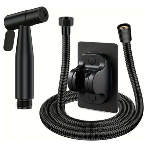 Douchette WC en Acier Inoxydable 304 – Pistolet à Eau Haute Pression avec Robinet (1/2)
