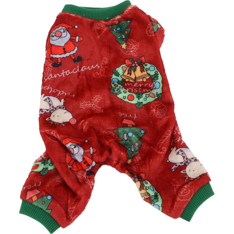 Costume de noël pour animaux de compagnie, doux, Flexible, respirant, beau, nouveauté drôle, vêtements pour chiens et chats (1/5)