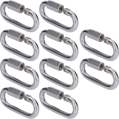 Lot de 10 connecteurs à maillon rapide, robustes et durables, faciles à installer et de petite taille (M3.5).