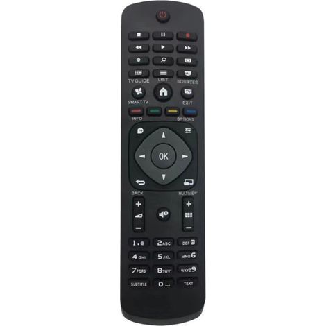 Pair Télécommande pour Philips, Universel Télécommande de Remplacement Smart TV de Philips LCD LED, Performances Stables,185cm (1/5)