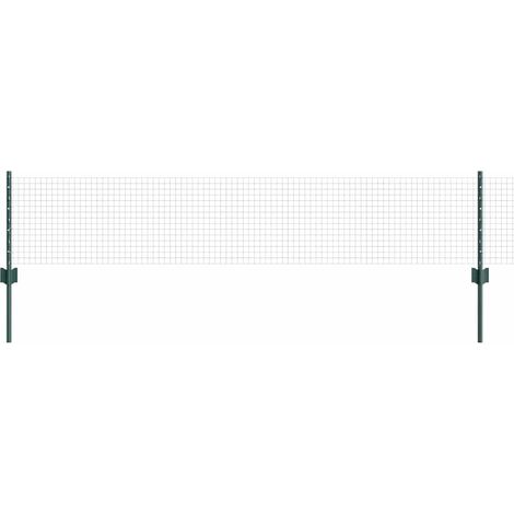 Maison Exclusive - Schweißdrahtzaun mit Pfosten 10 x 0,4 m (B x H