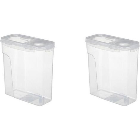 2er-Pack Trockenbox für 3D-Drucker-PLA-Filament, 1-kg-Tablett, doppelwandig, feuchtigkeitsbeständiger 4-Liter-Aufbewahrungsbehälter, weiß (1/5)