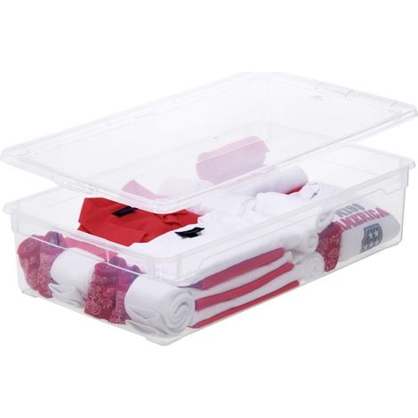 Aufbewahrungsbox Rotho clear box stapelbar 30 Liter (1/4)