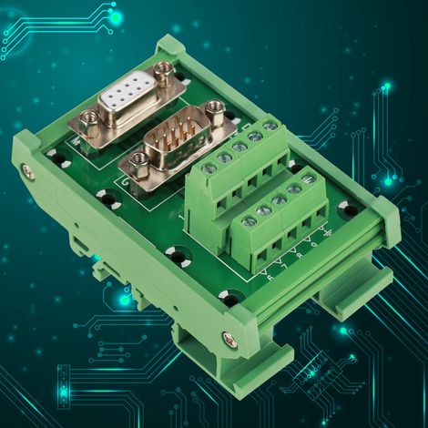 Plaque de connexion pour module d'interface DB9-MG6, montable sur rail DIN (1/5)