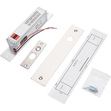 Serrure à mortaiser électrique à pêne dormant basse température, mode NC, pour le contrôle d'accès aux portes