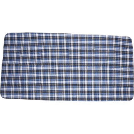 Alèses d'incontinence lavables imperméables pour adultes et personnes âgées, motif à carreaux bleus, 60x90 cm, réutilisables (1/5)
