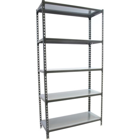 SimonRack Scaffale Portaoggetti, 2000x1200x500 mm, 5 Ripiani, Portata 200 kg per Ripiano, Metallo, Scaffale da Garage, Antracite/Zincato – Simonclick (1/2)