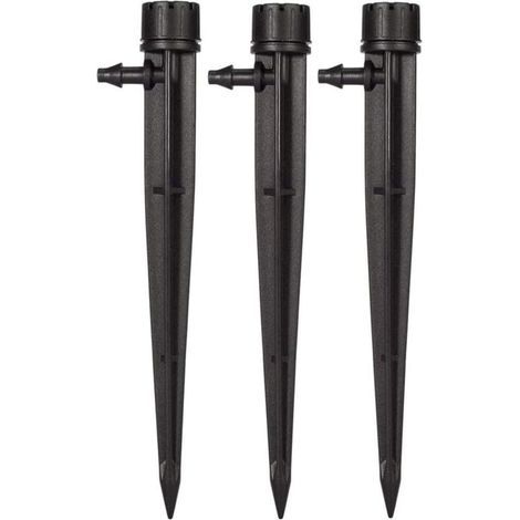 (50pcs)Goutteurs d'irrigation de Jardin pour Tube de 4 mm/7 mm 360 degrés 8 Trous réglables Système d'irrigation Micro débit Kit (1/4)