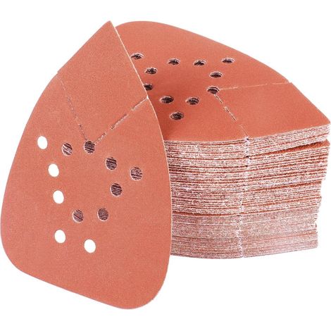 Schleifpapier Dreiecke 135x93mm Klett 12 Trous 100 grits 400 Pieces (1/5)
