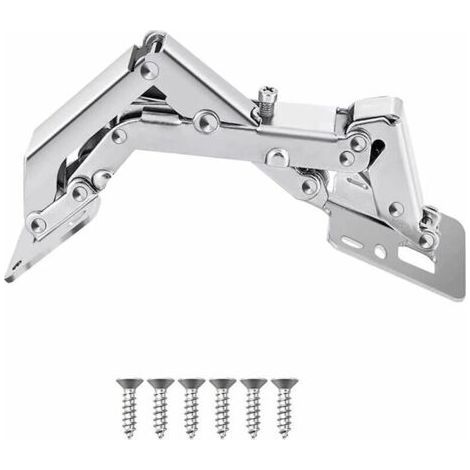 1 Pcs Cold Rolled Steel Door Hinge 170° Cupboard Door Hinge Anti-Rust Furniture Hinge Heavy Door Hinge with Screws Cabinet Hinge for Wardrobe Cupboard Furniture Door (1/5)