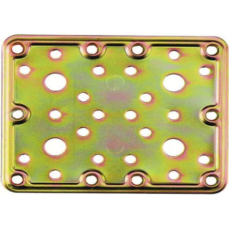 Piastra Di Giunzione Pesante Dritta Larghezza Mm.100 Art.776 - mm. 80x100 - spessore mm.2,2 - 25 pz