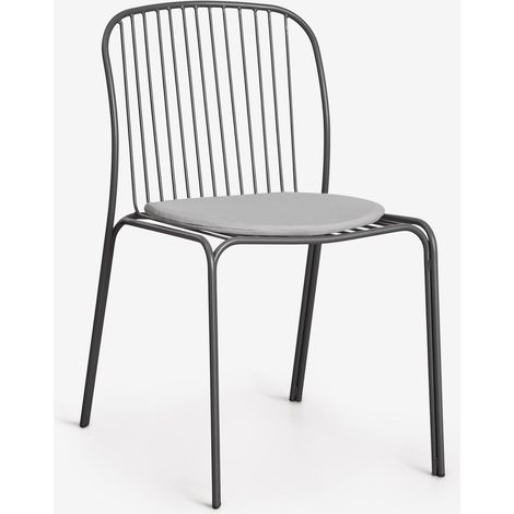 Set di 4 sedie da pranzo in acciaio Anerina SKLUM            