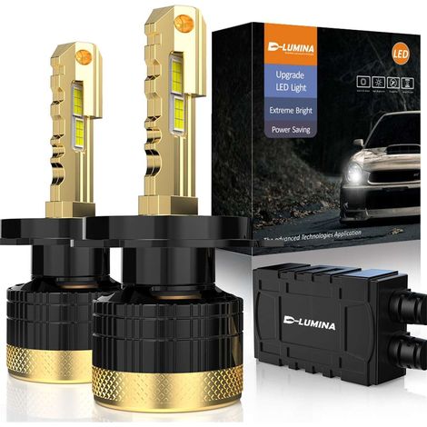 Kit Full Led Golden Key H4 120W 12000 Lumen 12V 6500K IP68 4 Volte Piu Luminoso (1/3)
