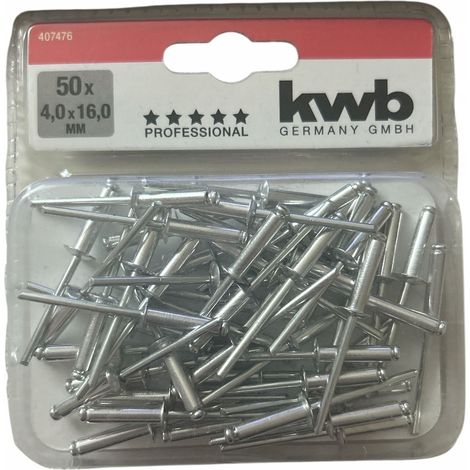 REMACHES KWB 4X16mm 50 PIEZAS 407476