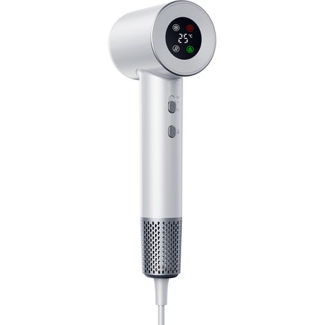 Sèche-cheveux avec diffuseur, moteur professionnel haute vitesse 110 000 tr/min pour un séchage rapide et silencieux, ionique, 4 températures et 2 vitesses, pour la maison et le salon de coiffure, bla