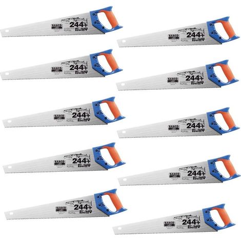 Bahco BAH244P22 Barracuda Handsaw 550mm 22in 7tpi 244P U7-HP - Pack of 10
