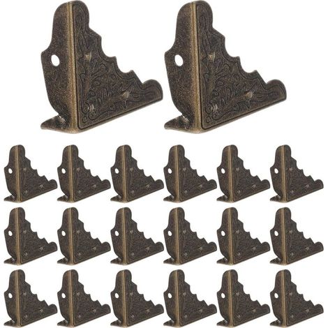 Lot de 20 protections d'angle style chinois pour boîtes et malles, en (1/5)