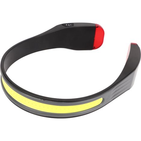 Lampe frontale COB à trois niveaux d'intensité réglable, étanche et rechargeable, avec lampe de lecture intégrée pour le sport. Idéale pour la lecture autour du cou. (1/5)