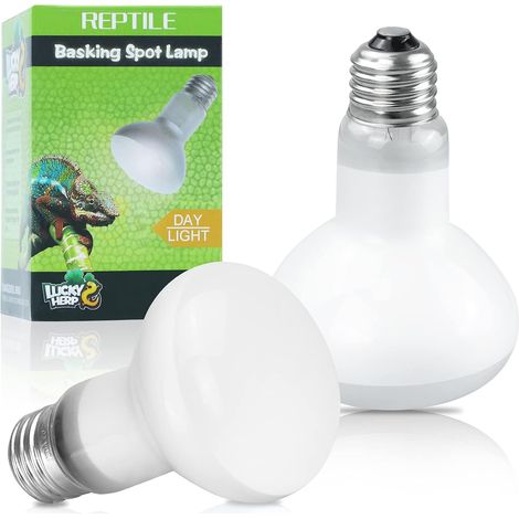 Lot de 2 lampes chauffantes pour terrarium 100 W - Pour reptiles - Lampe solaire amphibienne - Pour tortues, rames barbus, lézards (1/5)