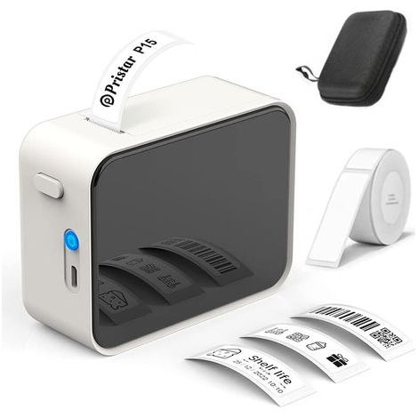 Etiquette,Portable Imprimante d'étiquettes - imprimante etiquette Bluetooth thermique étiqueteuse,Utilisé au bureau,code à barres,petite entreprise,magasin,Maison, Bure au, école,Compatible avec Andro (1/5)