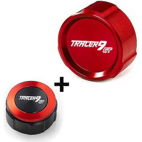 Accessoires de protection pour bouchons de liquide de frein avant et arrière de moto Yamaha Tracer 9GT 2021-2022 (rouge) (1/5)